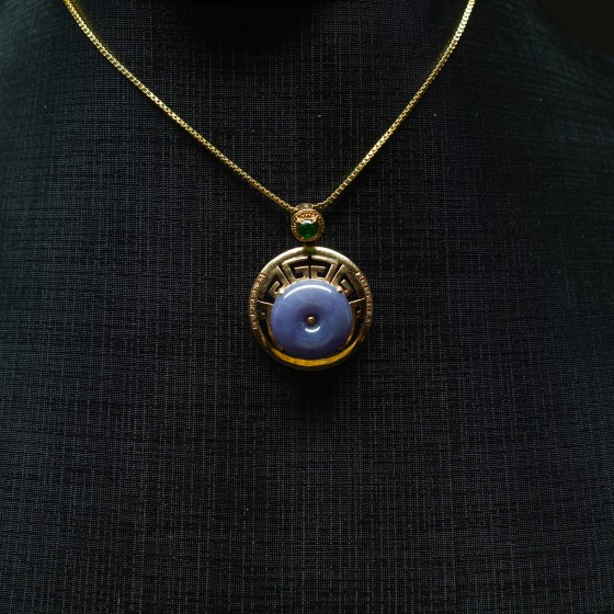 紫曜金辉 · 平安扣吊坠